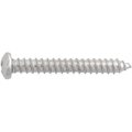 W & E Sales Co Sheet Metal Screw, #8 x 1 1/8 in, Chrome Plated Steel Pan Head Phillips Drive WE2260